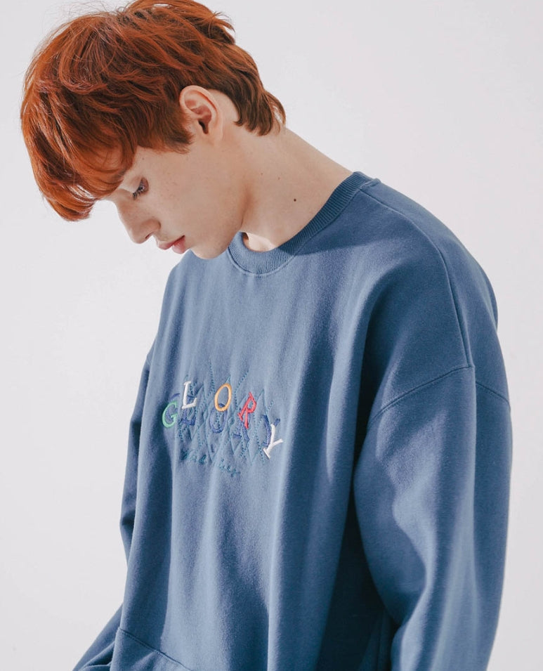 ダブルユーブイプロジェクト(WV PROJECT) Glory Sweatshirt Navy HWMT7421