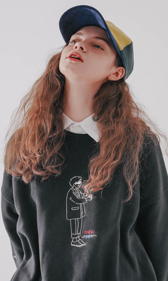 ダブルユーブイプロジェクト(WV PROJECT) Aude Man to Man Black MJMT7402