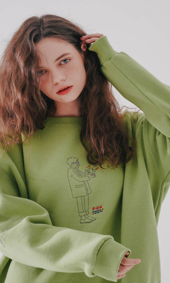 ダブルユーブイプロジェクト(WV PROJECT) Aude Man to Man Olive MJMT7402