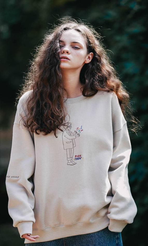 ダブルユーブイプロジェクト(WV PROJECT) Aude Man to Man Beige MJMT7402