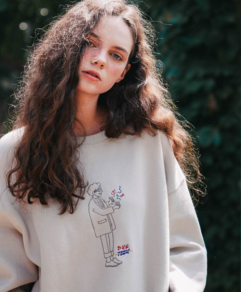 ダブルユーブイプロジェクト(WV PROJECT) Aude Man to Man Beige MJMT7402