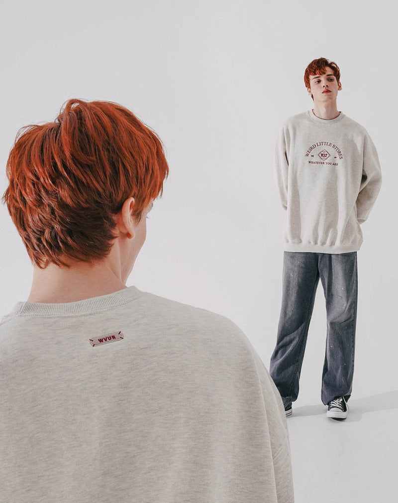 ダブルユーブイプロジェクト(WV PROJECT) Frenny Sweatshirt Oatmeal MJMT7407