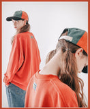 ダブルユーブイプロジェクト(WV PROJECT) Baker Emblem Sweatshirt Dark Orange JJMT7409