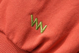 ダブルユーブイプロジェクト(WV PROJECT) Baker Emblem Sweatshirt Dark Orange JJMT7409