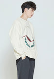ロマンティッククラウン(ROMANTIC CROWN) CEREMONY LAUREL SWEATSHIRT_OATMEAL