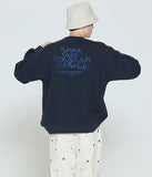 ロマンティッククラウン(ROMANTIC CROWN) CEREMONY LAUREL SWEATSHIRT_NAVY
