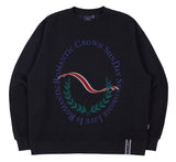 ロマンティッククラウン(ROMANTIC CROWN) CEREMONY LAUREL SWEATSHIRT_NAVY