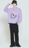 ロマンティッククラウン(ROMANTIC CROWN) CEREMONY LAUREL SWEATSHIRT_PURPLE