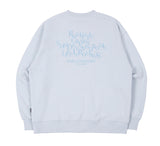 ロマンティッククラウン(ROMANTIC CROWN) CEREMONY LAUREL SWEATSHIRT_SKY BLUE