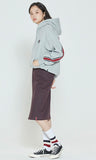 ロマンティッククラウン(ROMANTIC CROWN) STRIPE BANDING HOODIE_GREY