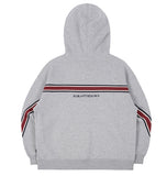 ロマンティッククラウン(ROMANTIC CROWN) STRIPE BANDING HOODIE_GREY