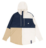 ロマンティッククラウン(ROMANTIC CROWN) COLOR BLOCK HOODIE SHIRT_OATMEAL