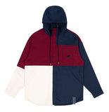 ロマンティッククラウン(ROMANTIC CROWN)COLOR BLOCK HOODIE SHIRT_NAVY