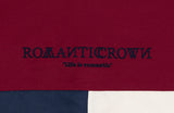 ロマンティッククラウン(ROMANTIC CROWN)COLOR BLOCK HOODIE SHIRT_NAVY