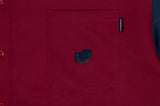 ロマンティッククラウン(ROMANTIC CROWN)COLOR BLOCK HOODIE SHIRT_NAVY