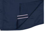 ロマンティッククラウン(ROMANTIC CROWN)COLOR BLOCK HOODIE SHIRT_NAVY