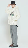 ロマンティッククラウン(ROMANTIC CROWN) SUNDAY SYNDROME FLAG HOODIE_OATMEAL