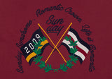 ロマンティッククラウン(ROMANTIC CROWN) SUNDAY SYNDROME FLAG HOODIE_BURGUNDY