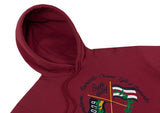 ロマンティッククラウン(ROMANTIC CROWN) SUNDAY SYNDROME FLAG HOODIE_BURGUNDY