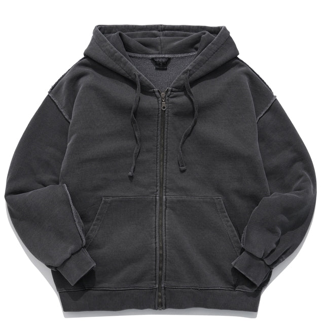 WV PROJECT Dust pigment hood zip-up