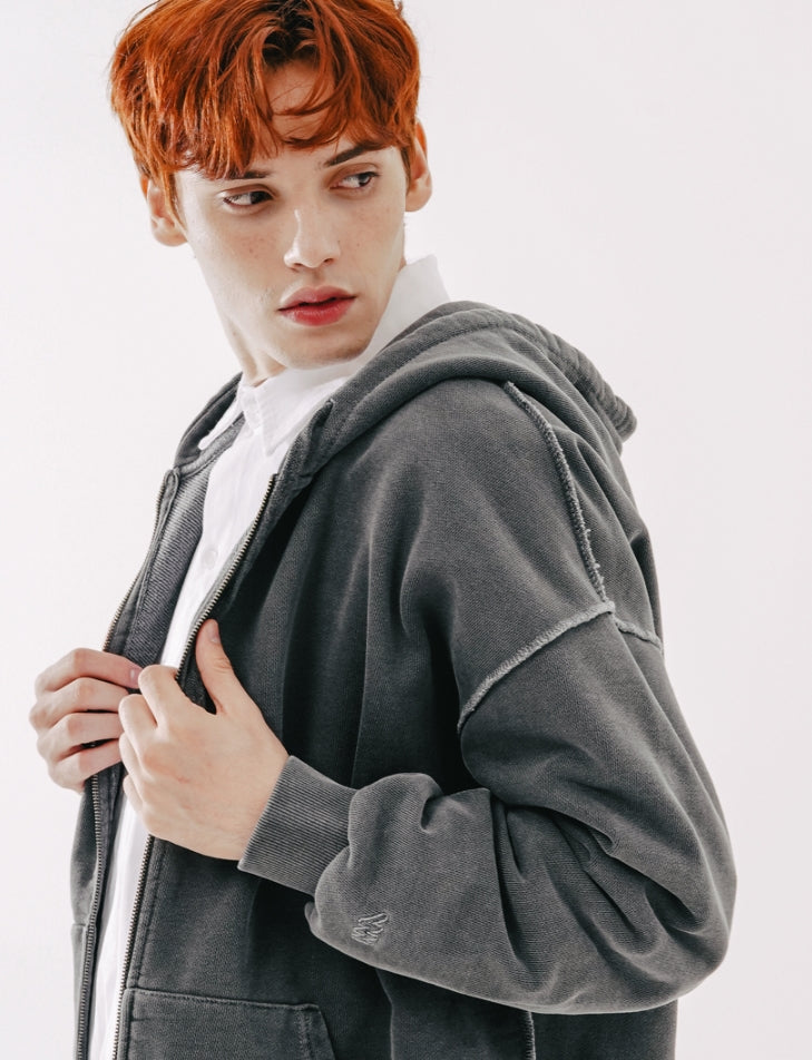 ★関税/送料込★WV PROJECT☆Dust pigment hood zip-up WV PROJECT Dust pigment hood zip-up