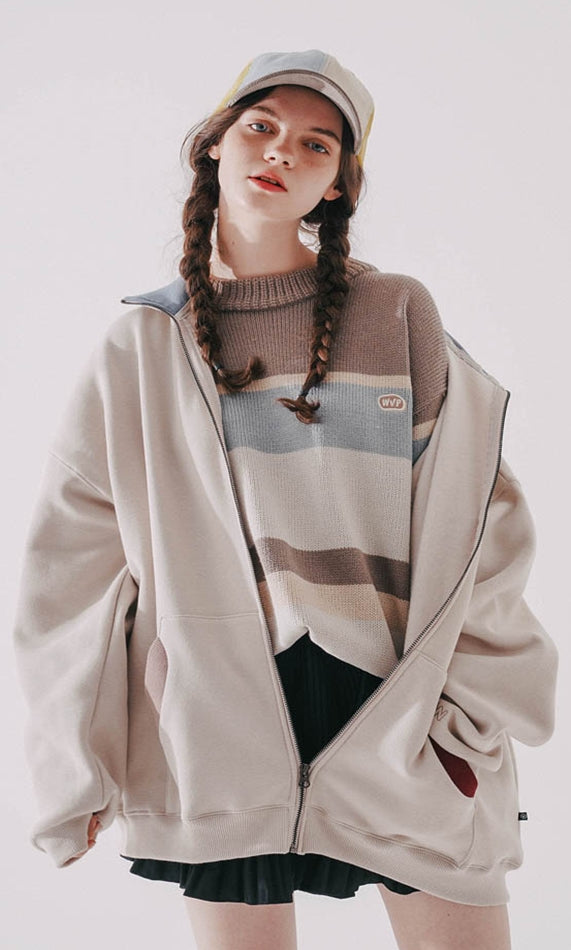 ダブルユーブイプロジェクト(WV PROJECT)  Pound Zip-up Light Beige MJOT7416