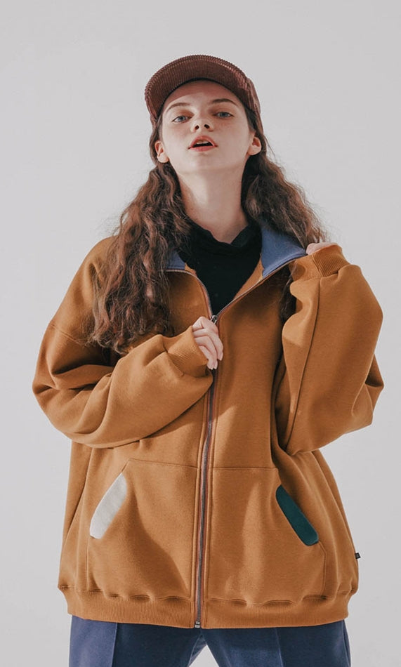 ダブルユーブイプロジェクト(WV PROJECT)  Pound Zip-up Camel MJOT7416