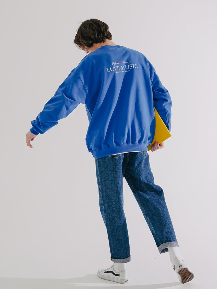 ダブルユーブイプロジェクト(WV PROJECT) Taps Sweatshirt Classic Blue SYMT7368