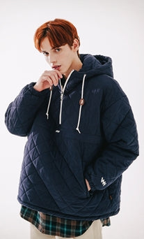 ダブルユーブイプロジェクト(WV PROJECT)  Beombi Quilted Anorak Navy MJOT7400