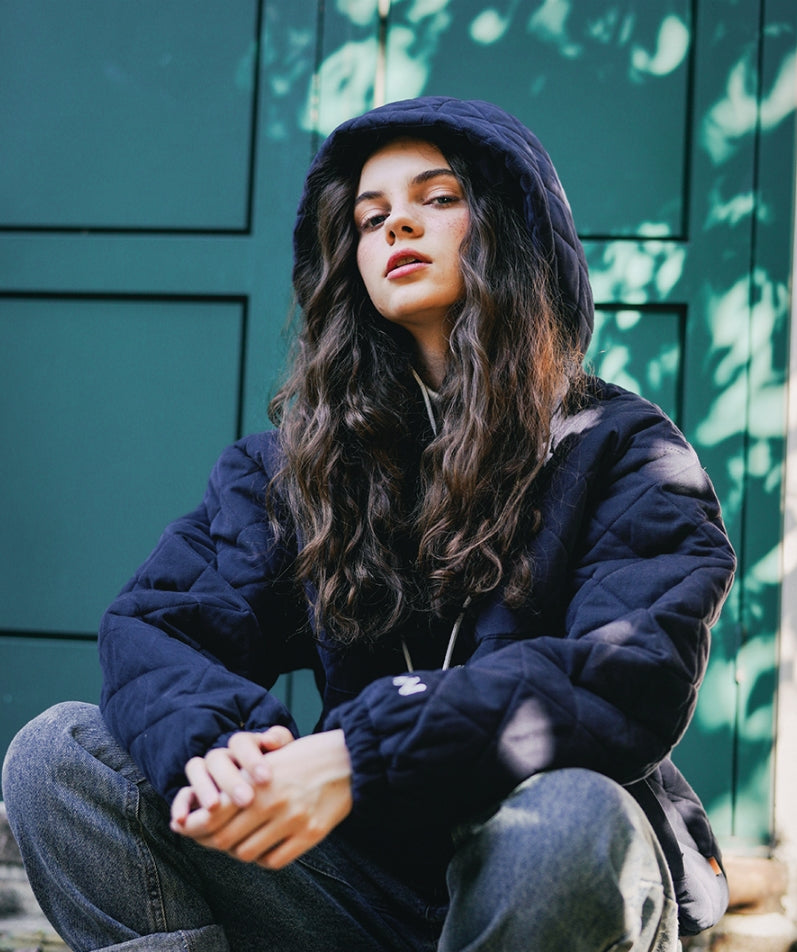 ダブルユーブイプロジェクト(WV PROJECT)  Beombi Quilted Anorak Navy MJOT7400