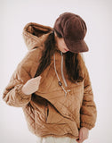 ダブルユーブイプロジェクト(WV PROJECT)  Beombi Quilted Anorak Cocoa MJOT7400