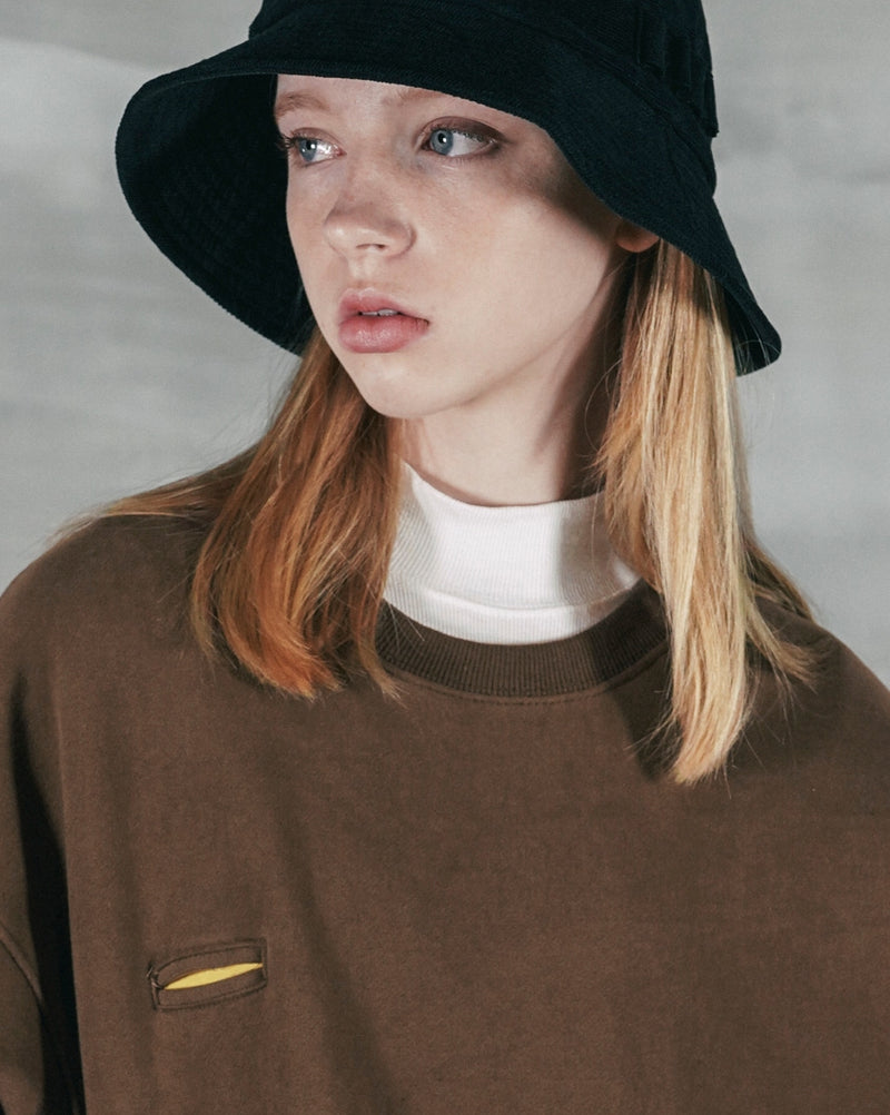 パーステップ(PERSTEP) ROUGH KING SWEATSHIRT BROWN SMMT4387