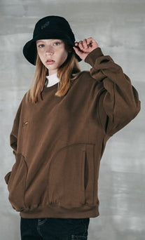 パーステップ(PERSTEP) ROUGH KING SWEATSHIRT BROWN SMMT4387