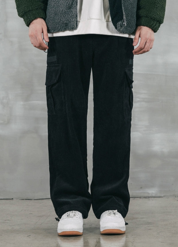 パーステップ(PERSTEP) POCKET CORDUROY PANTS BLACK JULP4384
