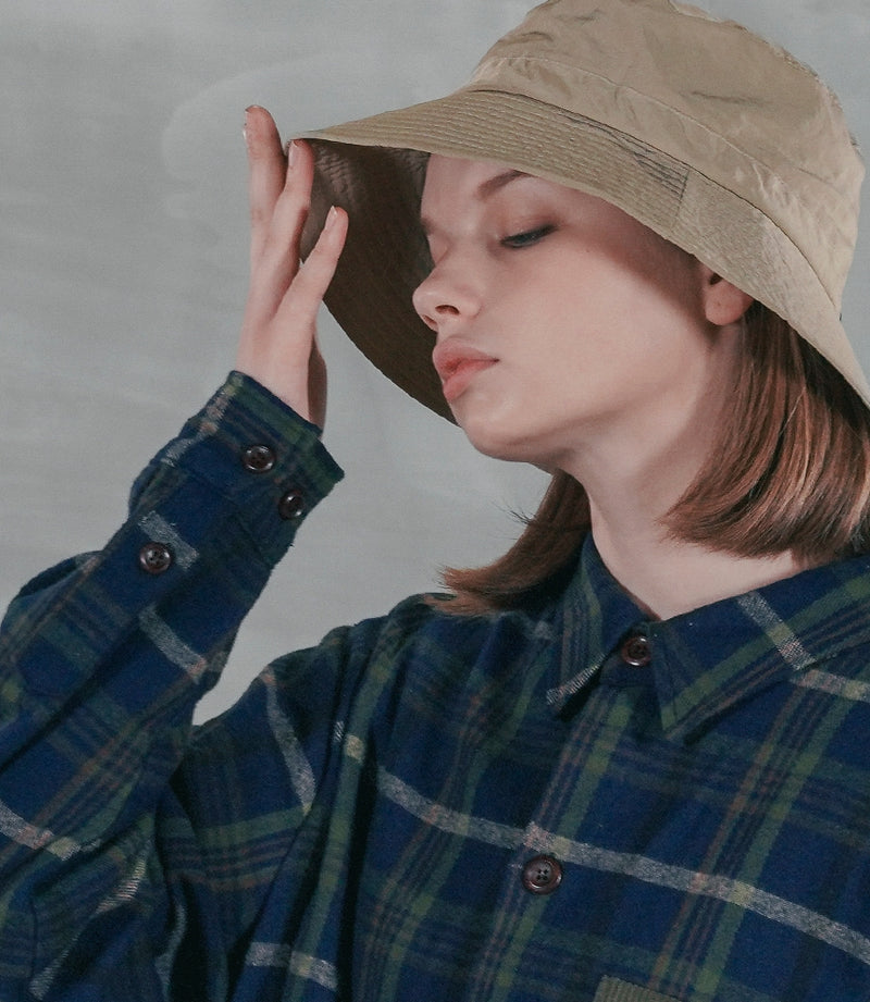 パーステップ(PERSTEP) TOPIC CHECK SHIRT NAVY SMLS4380