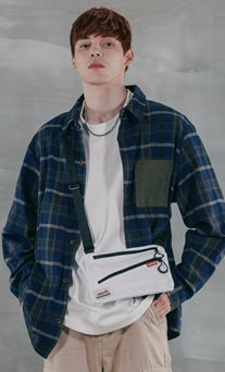 パーステップ(PERSTEP) TOPIC CHECK SHIRT NAVY SMLS4380