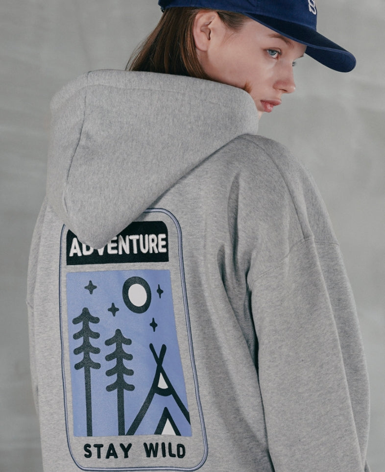 パーステップ(PERSTEP) ADVENTURE HOODIE GREY DEHD4381