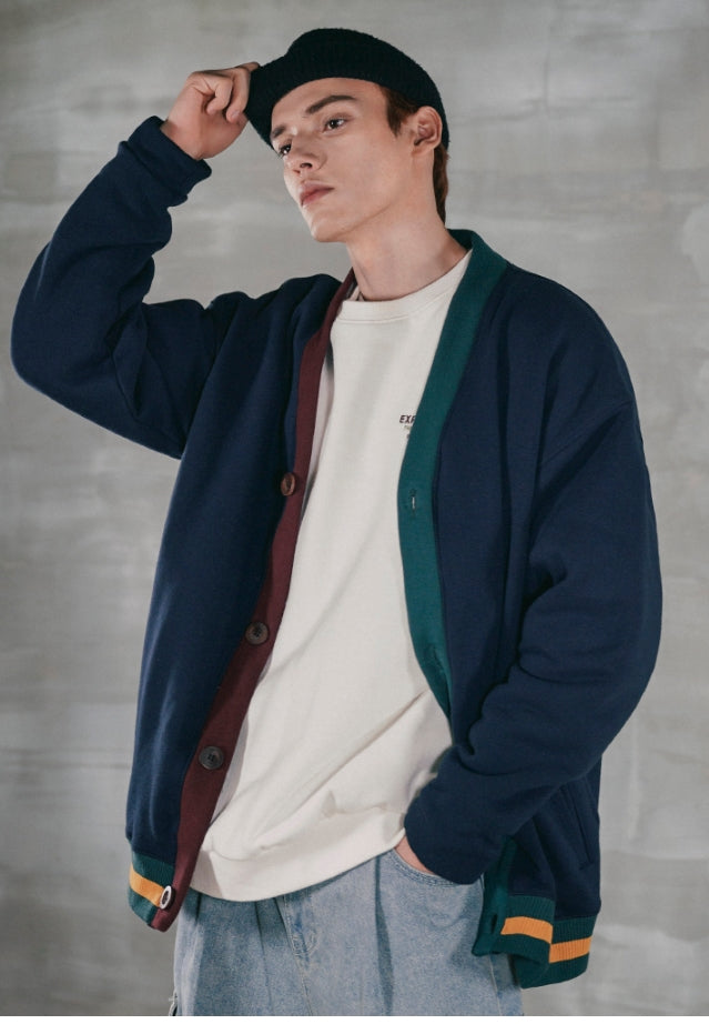 パーステップ(PERSTEP) BASIC COTTON CARDIGAN NAVY SMOT4378