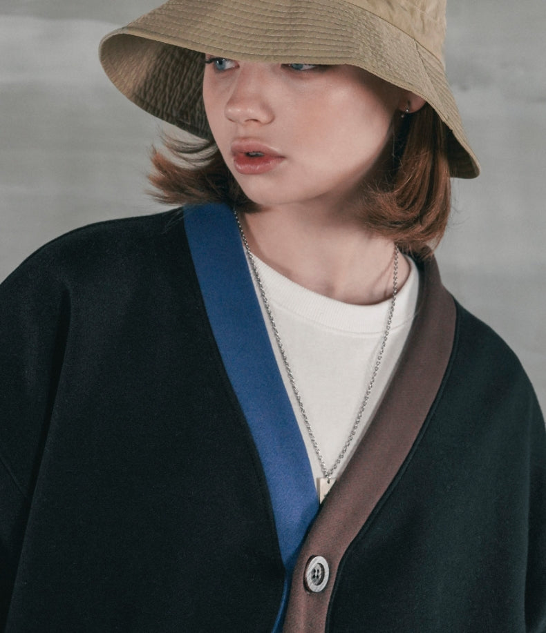 パーステップ(PERSTEP) BASIC COTTON CARDIGAN BLACK SMOT4378