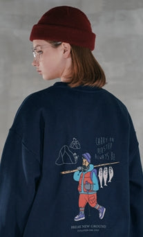 パーステップ(PERSTEP) CARRY ON SWEATSHIRT NAVY SMMT4383