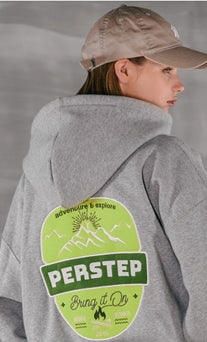 パーステップ(PERSTEP) HIGHER HOODIE GREY MSHD4382