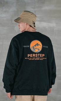 パーステップ(PERSTEP) RESTART SWEATSHIRT BLACK BJMT4386