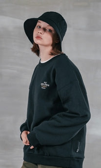 パーステップ(PERSTEP) SEMI CIRCLE MOUNTAIN SWEATSHIRT BLACK BJMT4367