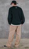 パーステップ(PERSTEP) SEMI CIRCLE MOUNTAIN SWEATSHIRT BLACK BJMT4367