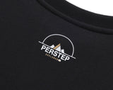 パーステップ(PERSTEP) SEMI CIRCLE MOUNTAIN SWEATSHIRT BLACK BJMT4367