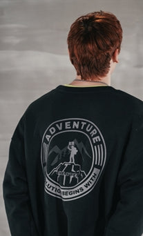 パーステップ(PERSTEP) CLIMB SWEATSHIRT BLACK JUMT4370