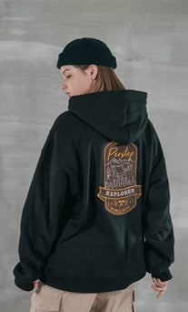 パーステップ(PERSTEP) NEVERSHOP HOODIE BLACK JUHD4374