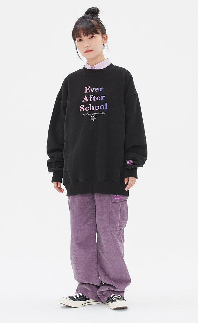 TARGETTO(ターゲット) EVER AFTER SCHOOL SWEAT SHIRT_BLACK