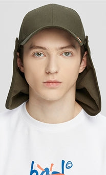 ベドインベド(BADINBAD)  PLAIN LOGO TROOPER HAT_KHAKI