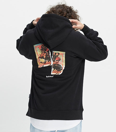 ベドインベド(BADINBAD) NAPOLEON GALLERY HOODIE_BLACK